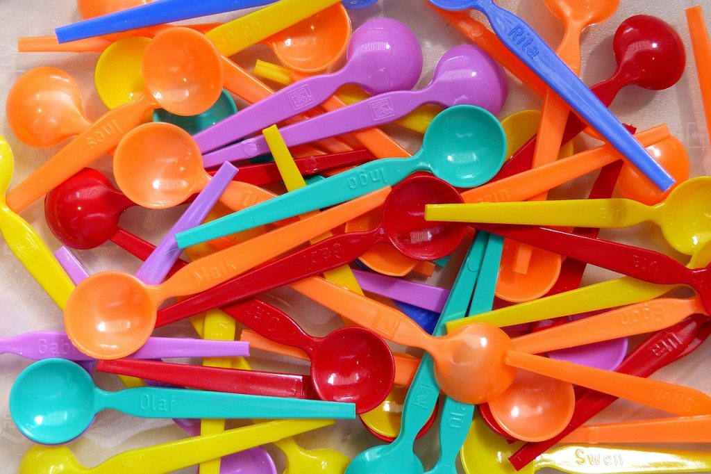 A variety of spoons for toddlers